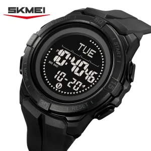 Skmei 2564 Digital Sports Watch with Compass, Pedometer and Calorie Counter for Men and Women (50M Waterproof)