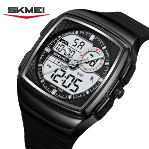 Skmei 2530 Multifunction Chrono Digital Watch with 3Time Display and Alarm (30M Waterproof)
