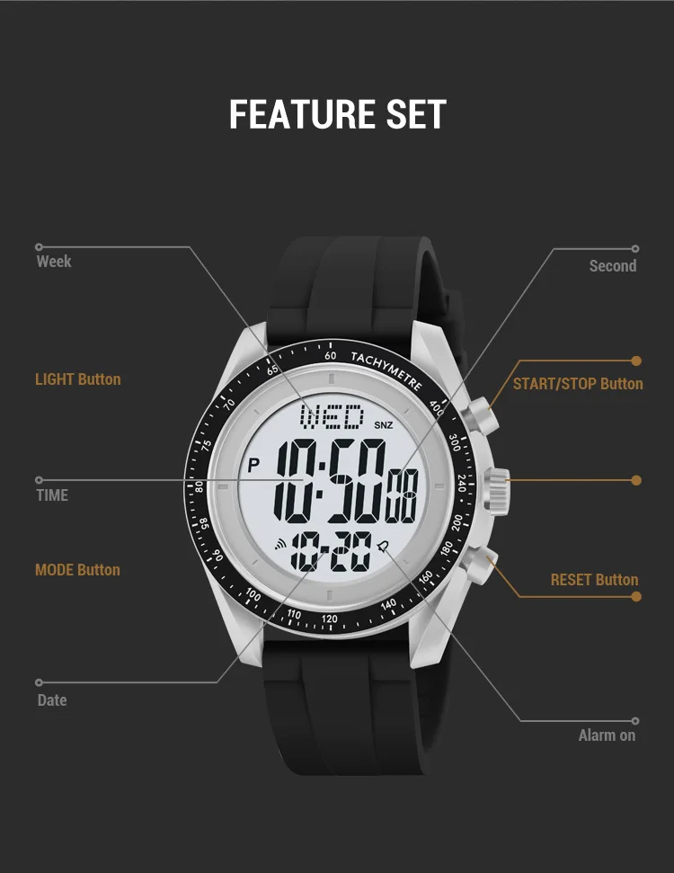 SKMEI Sports Countdown Digital Watches For Men Women Casual Alarm Clock Week Electronics Waterproof Wristwatch Relogio Masculino SKMEI Sports Countdown Digital Watches For Men Women Casual Alarm Clock Week Electronics Waterproof Wristwatch Relogio Masculino