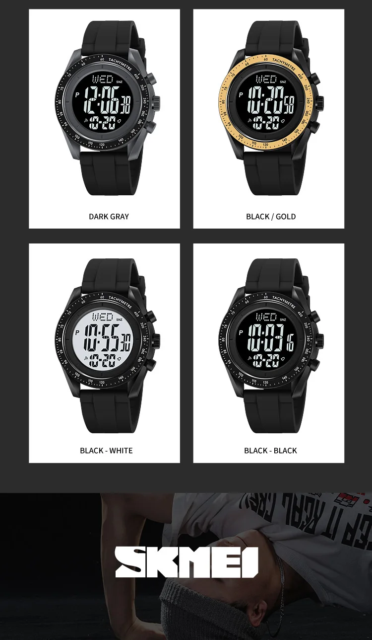 SKMEI Sports Countdown Digital Watches For Men Women Casual Alarm Clock Week Electronics Waterproof Wristwatch Relogio Masculino SKMEI Sports Countdown Digital Watches For Men Women Casual Alarm Clock Week Electronics Waterproof Wristwatch Relogio Masculino