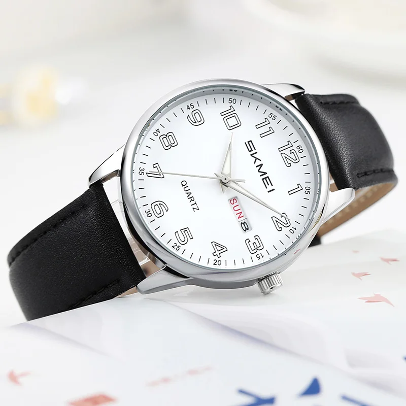 Skmei 7901 Simple Date Week Quartz Watch for Men and Women (30M Waterproof) Skmei 7901 Simple Date Week Quartz Watch for Men and Women (30M Waterproof) - Image 2