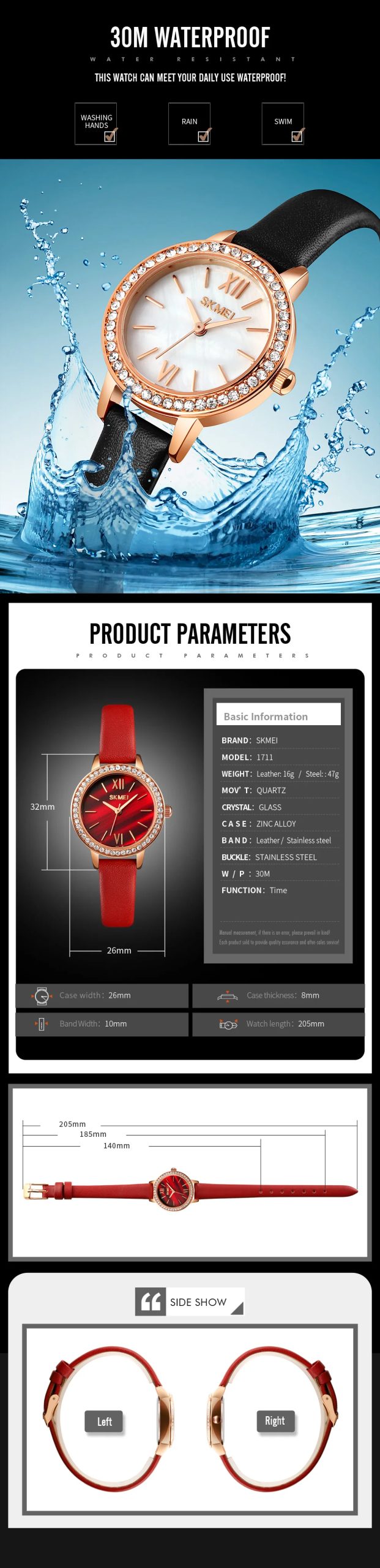 SKMEI Small Dia Design Waterproof Watch Simple Quartz Movement Watches For Women Fashion Elegant Lady Wristwatches Reloj Hombre SKMEI Small Dia Design Waterproof Watch Simple Quartz Movement Watches For Women Fashion Elegant Lady Wristwatches Reloj Hombre