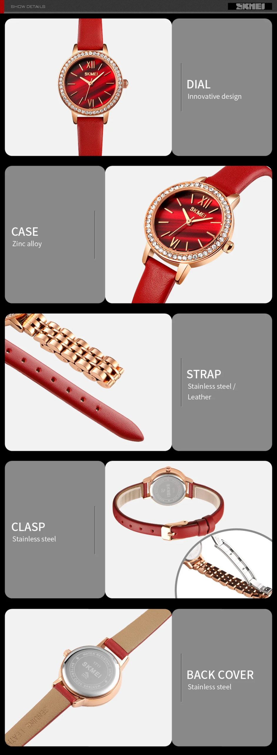 SKMEI Small Dia Design Waterproof Watch Simple Quartz Movement Watches For Women Fashion Elegant Lady Wristwatches Reloj Hombre SKMEI Small Dia Design Waterproof Watch Simple Quartz Movement Watches For Women Fashion Elegant Lady Wristwatches Reloj Hombre