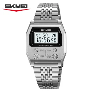 SKMEI 2460 Waterproof Digital Sports Watch for Men with Stopwatch and Countdown (30M Waterproof)