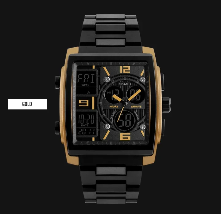 SKMEI 1274 Luxury Sport Waterproof Digital Watch for Men Electronic Mens Quartz Wristwatches LED Display Clock Relogio Masculino SKMEI 1274 Luxury Sport Waterproof Digital Watch for Men Electronic Mens Quartz Wristwatches LED Display Clock Relogio Masculino