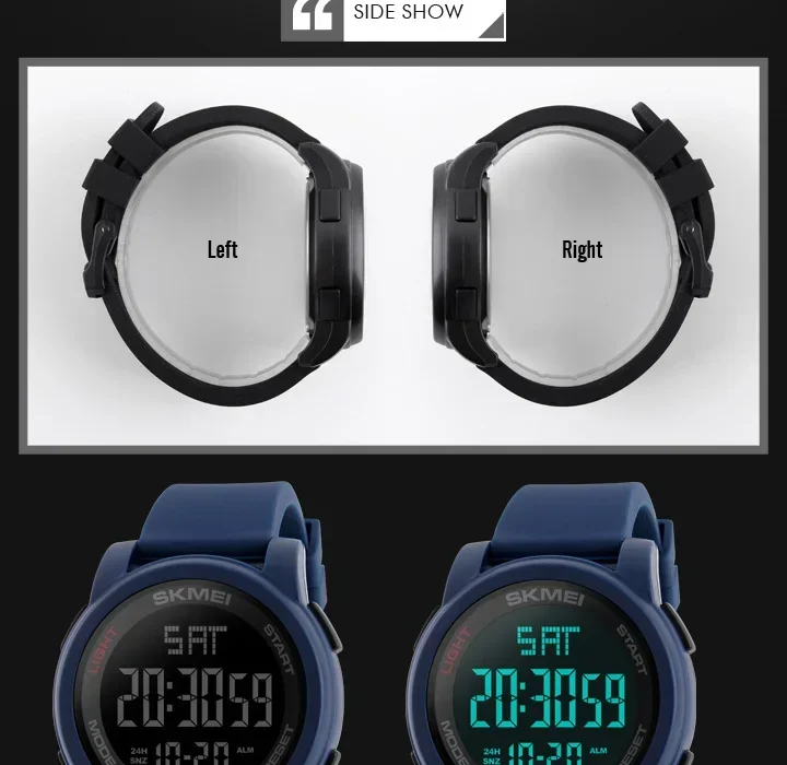 SKMEI 1257 Military Sport Digital Watch for Men LED Display Waterproof Electronics Mens Wristwatch Alarm Clock 1142 Reloj Hombre SKMEI 1257 Military Sport Digital Watch for Men LED Display Waterproof Electronics Mens Wristwatch Alarm Clock 1142 Reloj Hombre