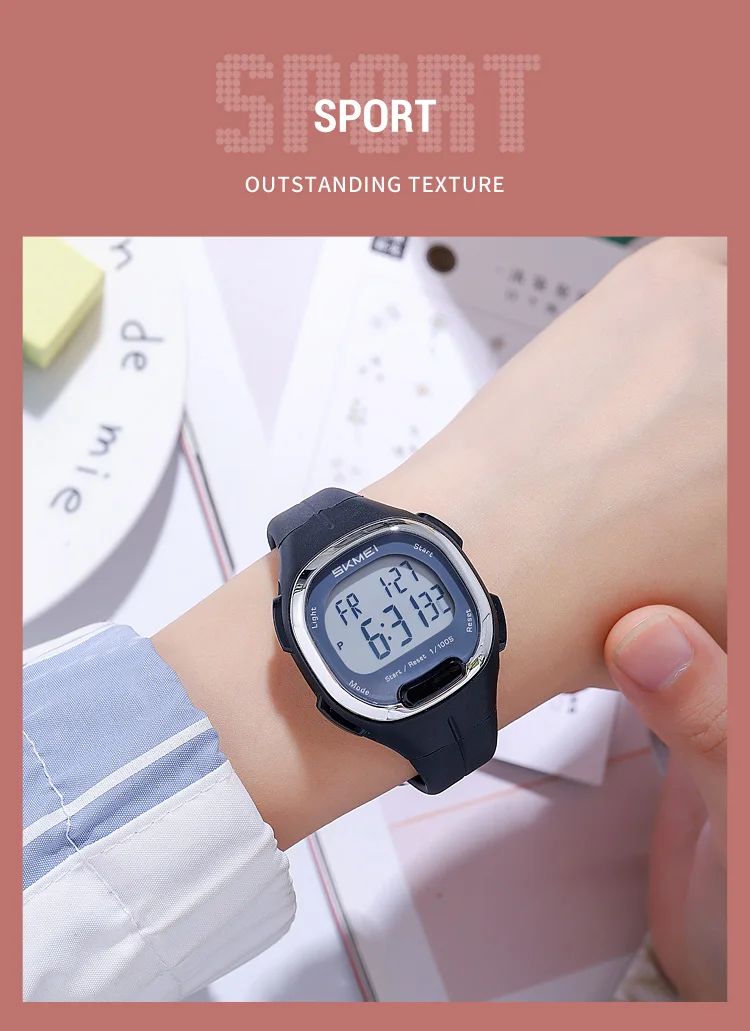 SKMEI 2457 Luxury Digital Womens Wristwatches Stopwatch Lady LED Display Waterproof Shockproof Countdown Watches for Women 2094 SKMEI 2457 Luxury Digital Womens Wristwatches Stopwatch Lady LED Display Waterproof Shockproof Countdown Watches for Women 2094