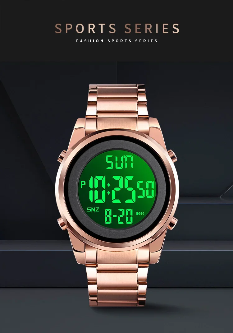 SKMEI Luxury Man Stainless Steel Electronic Sports Digital Mens Wristwatches Waterproof Watch for Men Clock Reloj Masculino 1611 SKMEI Luxury Man Stainless Steel Electronic Sports Digital Mens Wristwatches Waterproof Watch for Men Clock Reloj Masculino 1611