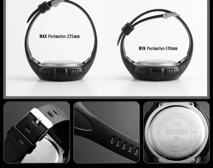 SKMEI Digital Sports Watch for Men Solar Waterproof Electronic Mens Wristwatches Countdown Alarm Clock 1025 Reloj Hombre 1405