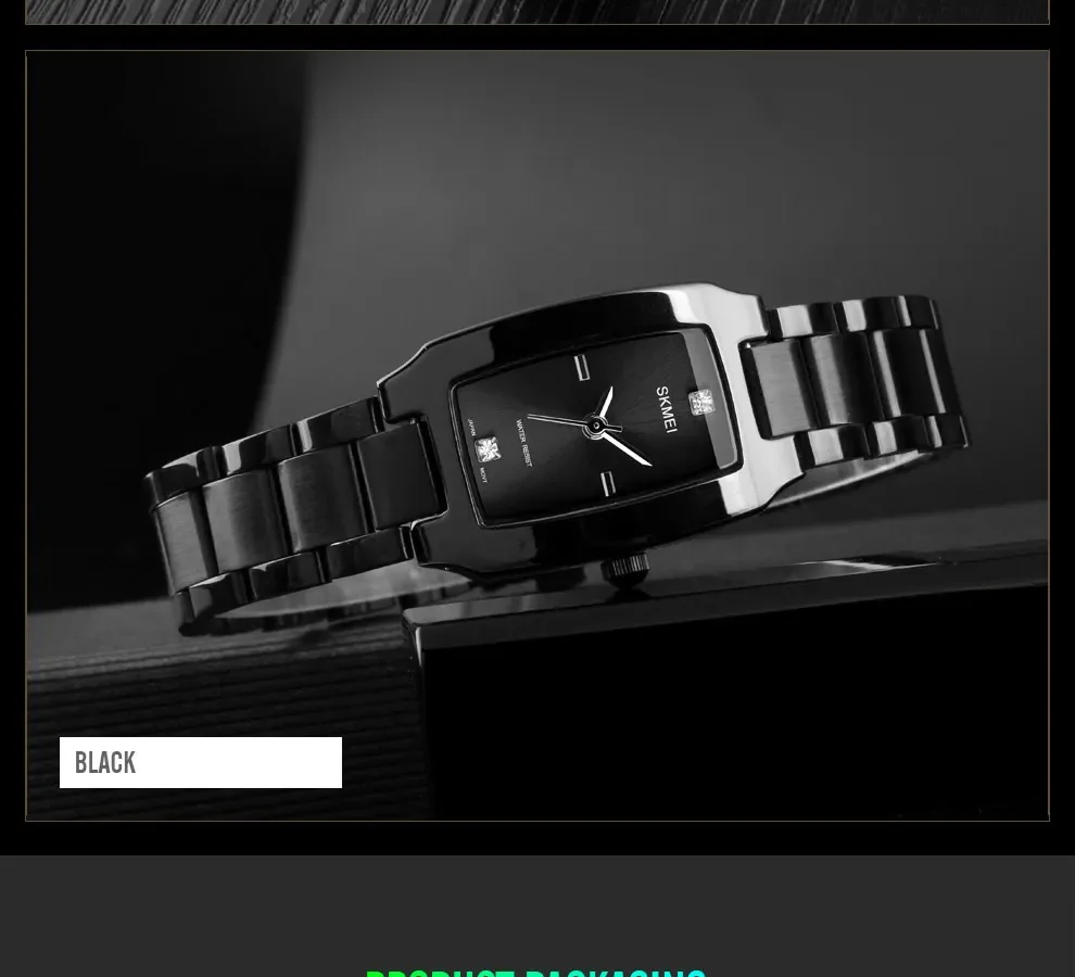 SKMEI Luxury Quartz Wristwatches Ladies Stainless Steel Waterproof Watch for Women Girl Sports Clock 1620 Relogio Feminino 1400