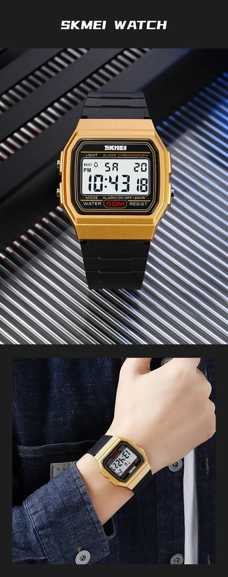 SKMEI Sports Watch for Men Waterproof Chrono Military LED Display Mens Digital Wristwatches Date Week Clock reloj hombre 2042