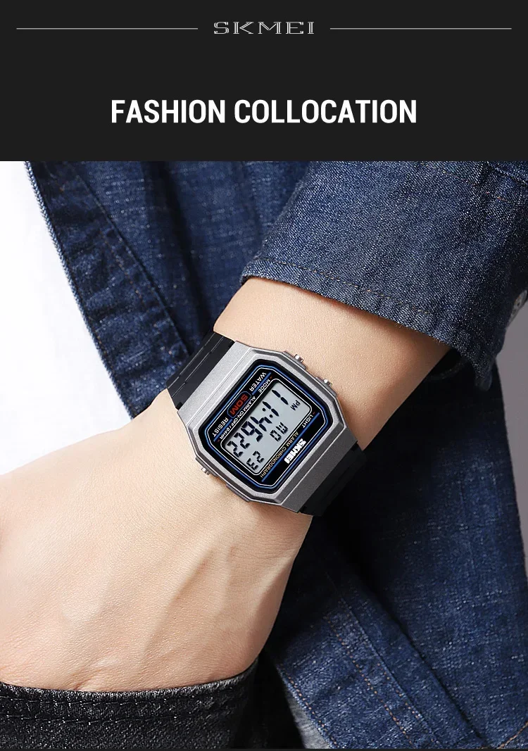 SKMEI Sports Watch for Men Waterproof Chrono Military LED Display Mens Digital Wristwatches Date Week Clock reloj hombre 2042