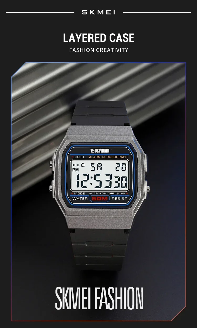 SKMEI Sports Watch for Men Waterproof Chrono Military LED Display Mens Digital Wristwatches Date Week Clock reloj hombre 2042
