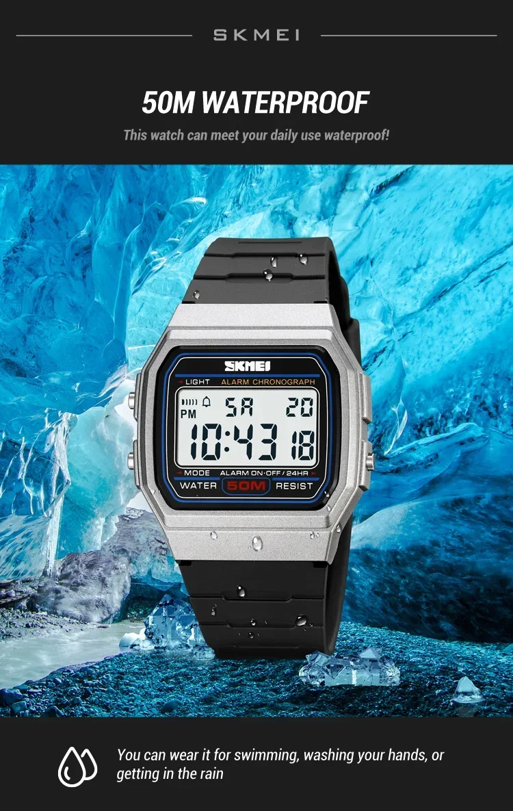 SKMEI Sports Watch for Men Waterproof Chrono Military LED Display Mens Digital Wristwatches Date Week Clock reloj hombre 2042