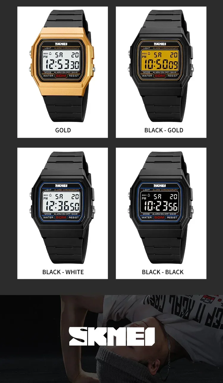 SKMEI Sports Watch for Men Waterproof Chrono Military LED Display Mens Digital Wristwatches Date Week Clock reloj hombre 2042