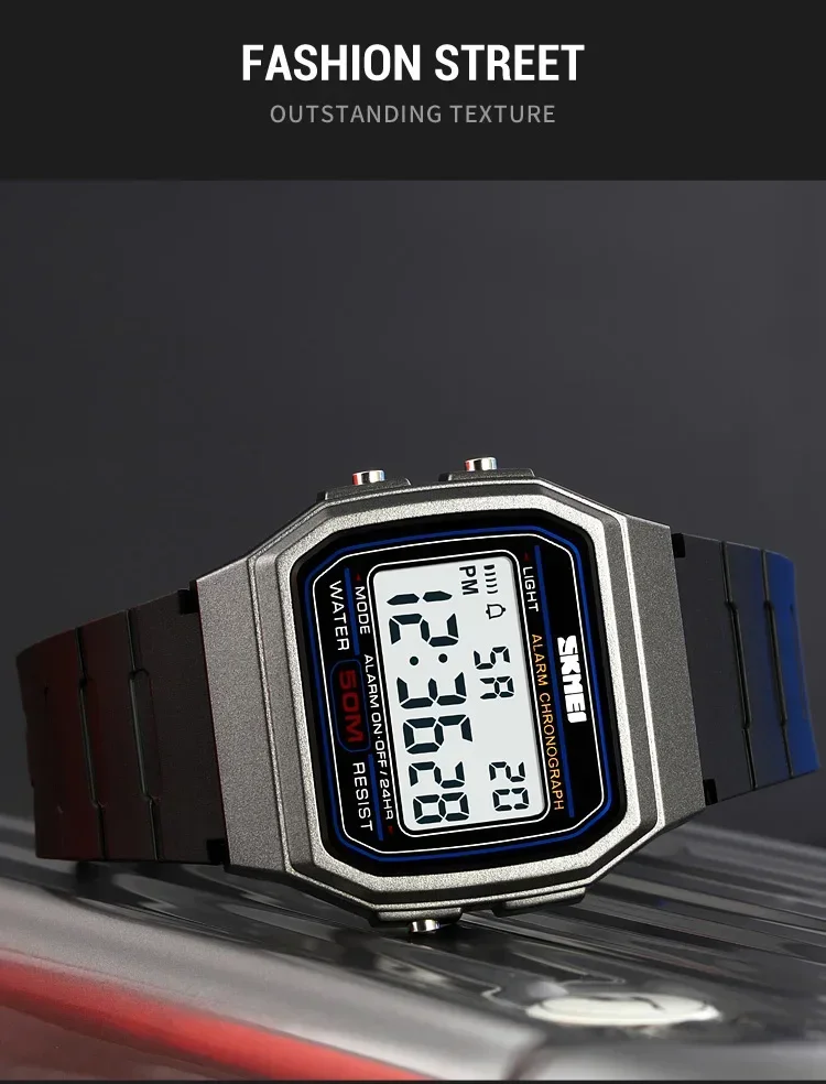 SKMEI Sports Watch for Men Waterproof Chrono Military LED Display Mens Digital Wristwatches Date Week Clock reloj hombre 2042