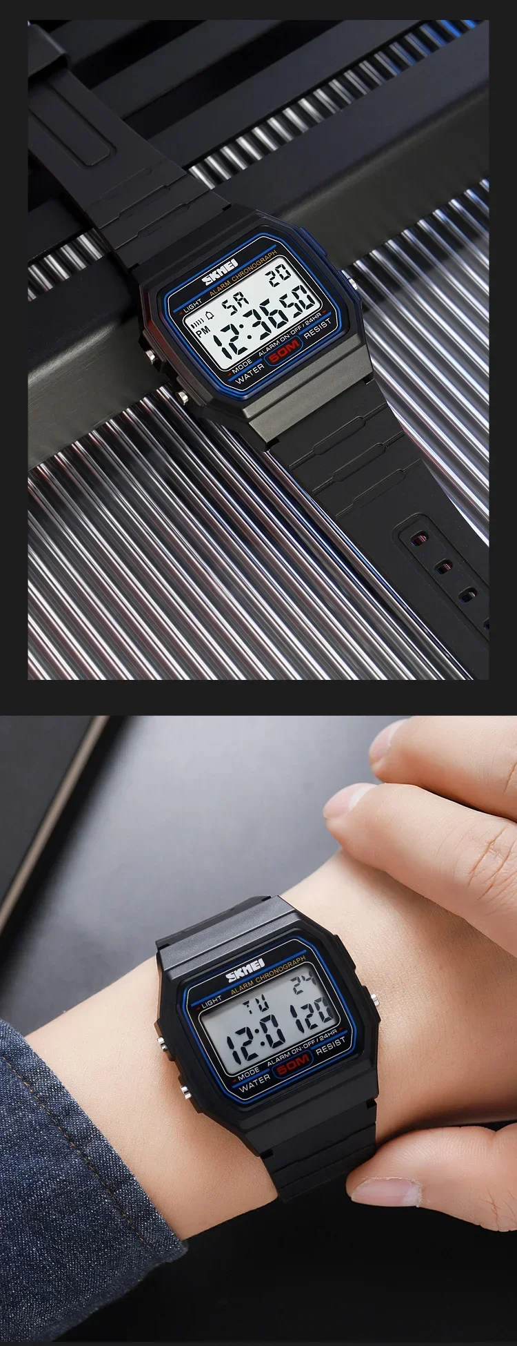 SKMEI Sports Watch for Men Waterproof Chrono Military LED Display Mens Digital Wristwatches Date Week Clock reloj hombre 2042