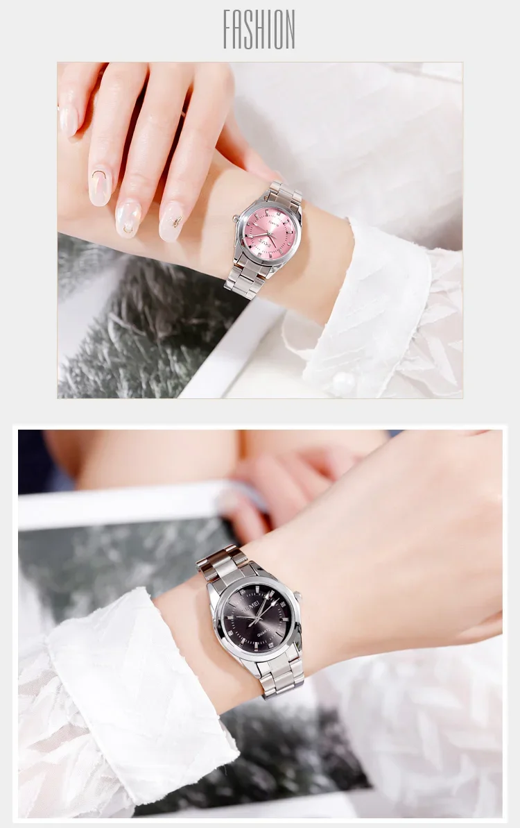 SKMEI Luxury Quartz Watch for Women Time Stainless Steel Calendar Date Ladies Simple Grace Waterproof Womens Wristwatches 1620