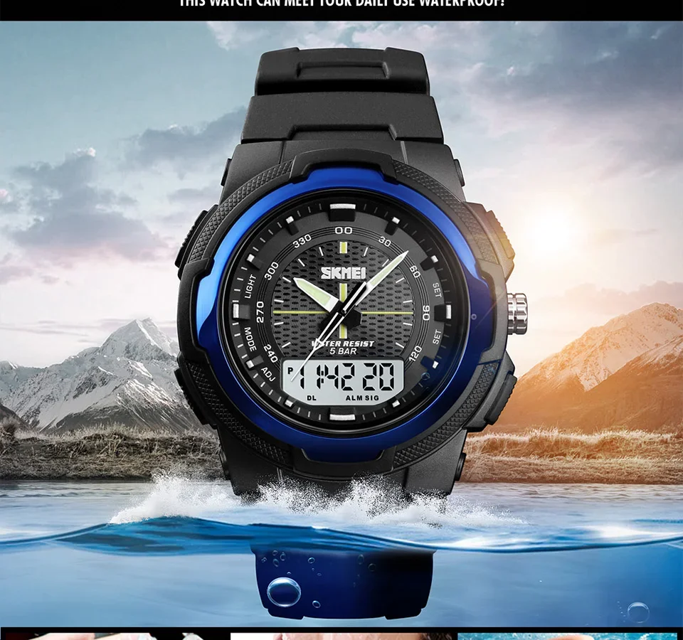 SKMEI Sports Digtal Watch for Men Electronic Military Quartz Alarm Clock Waterproof Mens Wristwatches 1370 Reloj Hombre 1454