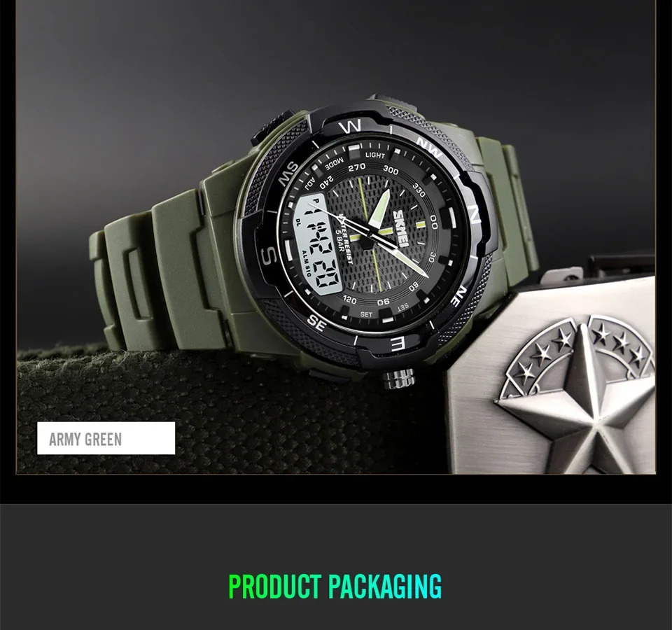 SKMEI Sports Digtal Watch for Men Electronic Military Quartz Alarm Clock Waterproof Mens Wristwatches 1370 Reloj Hombre 1454