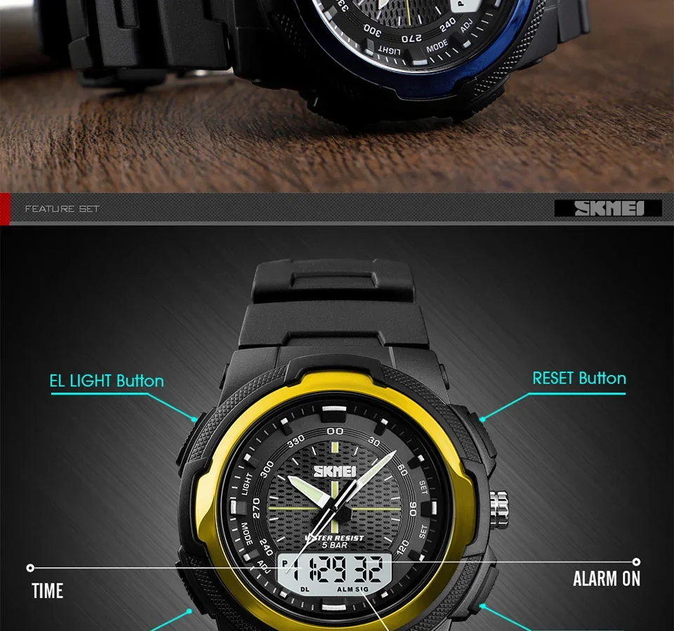 SKMEI Sports Digtal Watch for Men Electronic Military Quartz Alarm Clock Waterproof Mens Wristwatches 1370 Reloj Hombre 1454