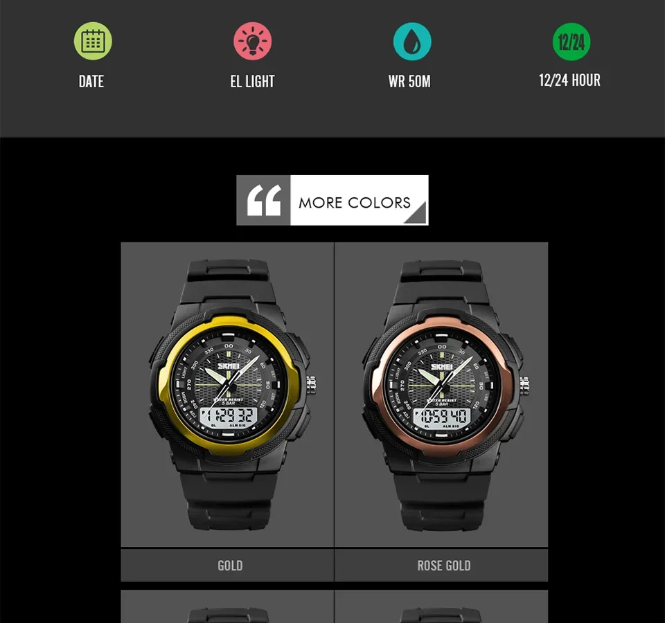 SKMEI Sports Digtal Watch for Men Electronic Military Quartz Alarm Clock Waterproof Mens Wristwatches 1370 Reloj Hombre 1454