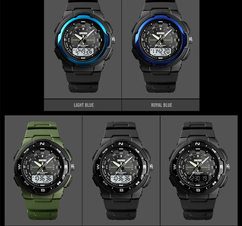 SKMEI Sports Digtal Watch for Men Electronic Military Quartz Alarm Clock Waterproof Mens Wristwatches 1370 Reloj Hombre 1454