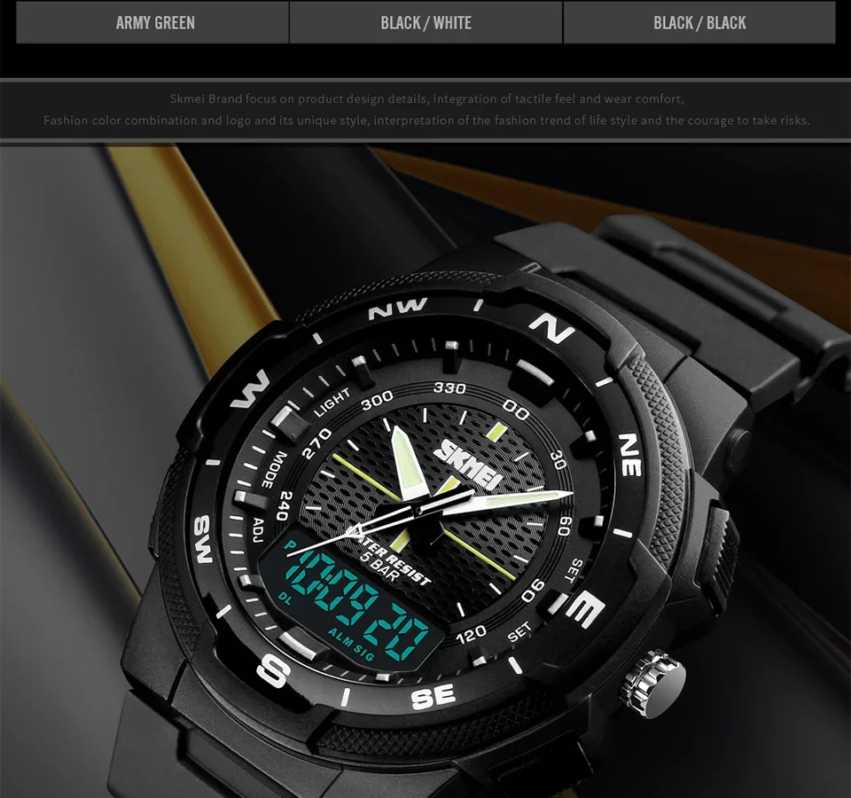 SKMEI Sports Digtal Watch for Men Electronic Military Quartz Alarm Clock Waterproof Mens Wristwatches 1370 Reloj Hombre 1454
