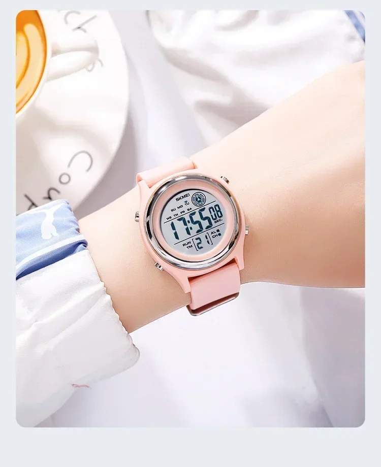 SKMEI Luxury Waterproof Shockproof Sport Countdown Watches Womens Digital Wristwatch for Women Stopwatch Lady Girl Relojes 2094