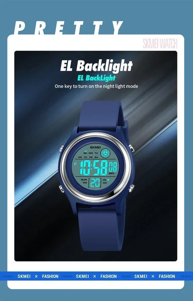 SKMEI Luxury Waterproof Shockproof Sport Countdown Watches Womens Digital Wristwatch for Women Stopwatch Lady Girl Relojes 2094