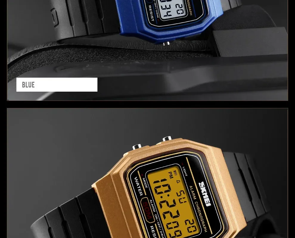 SKMEI Waterproof Sports Digital Watch for Women Couple Girl Date Week Female Wristwatch Womens Clock 2042 Relogio Feminino 1412