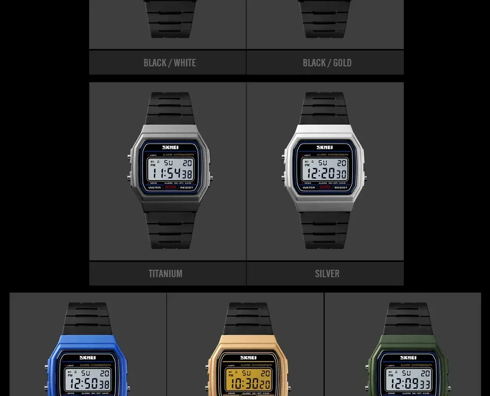 SKMEI Waterproof Sports Digital Watch for Women Couple Girl Date Week Female Wristwatch Womens Clock 2042 Relogio Feminino 1412