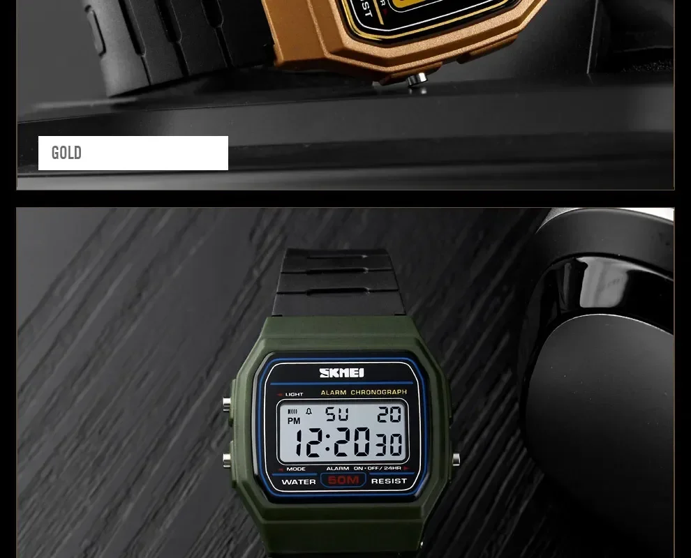 SKMEI Waterproof Sports Digital Watch for Women Couple Girl Date Week Female Wristwatch Womens Clock 2042 Relogio Feminino 1412