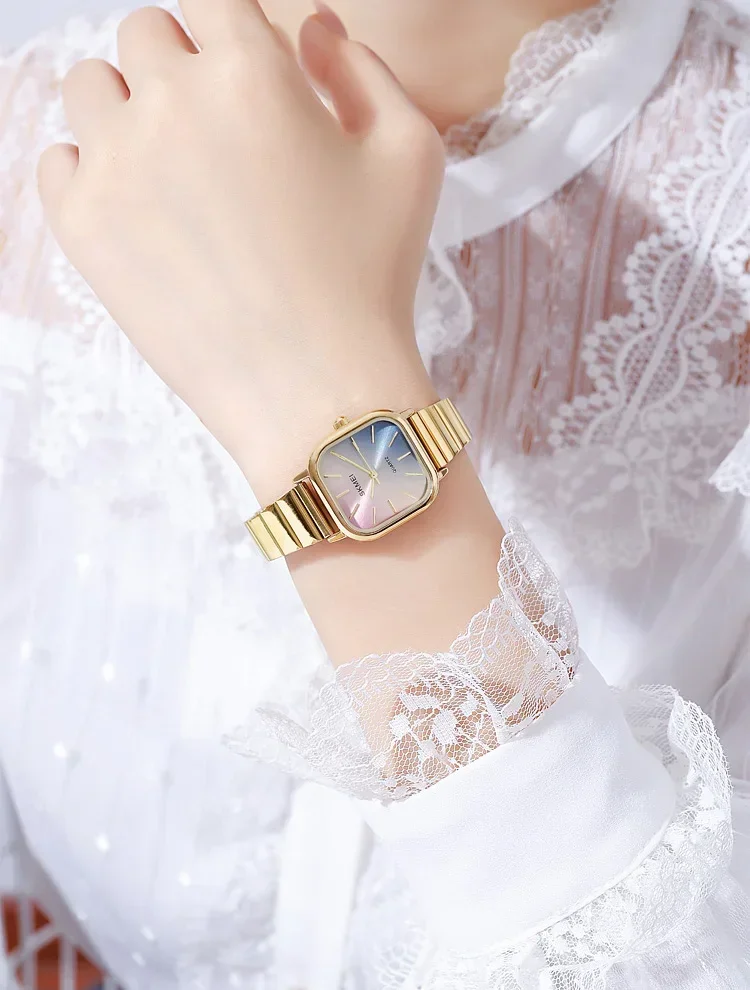 SKMEI Luxury Ladies Female Quartz Watch for Women Waterproof Stainless Steel Girl Womens Wristwatches Clock Reloj Mujer 2190