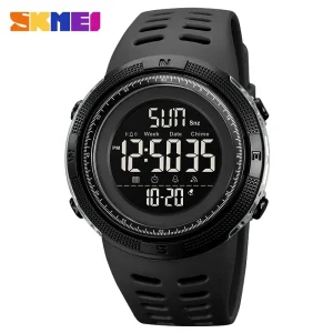 SKMEI 1251 Multifunction Digital Sports Watch for Men with Countdown Timer and LED Display (Military Waterproof)