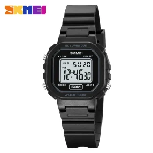 Skmei 2326 Waterproof Digital Sports Watch for Women with Countdown Timer and LED Display (Reloj Mujer)