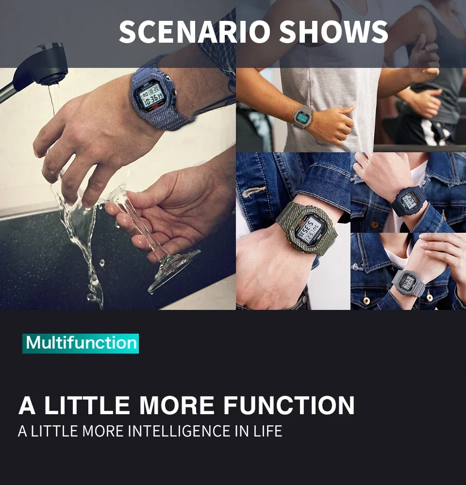 SKMEI 1471 Square Waterproof Electronic SportS Mens Wristwatch Military LED Digital Watch for Men Alarm Clock 1628 Reloj Hombre