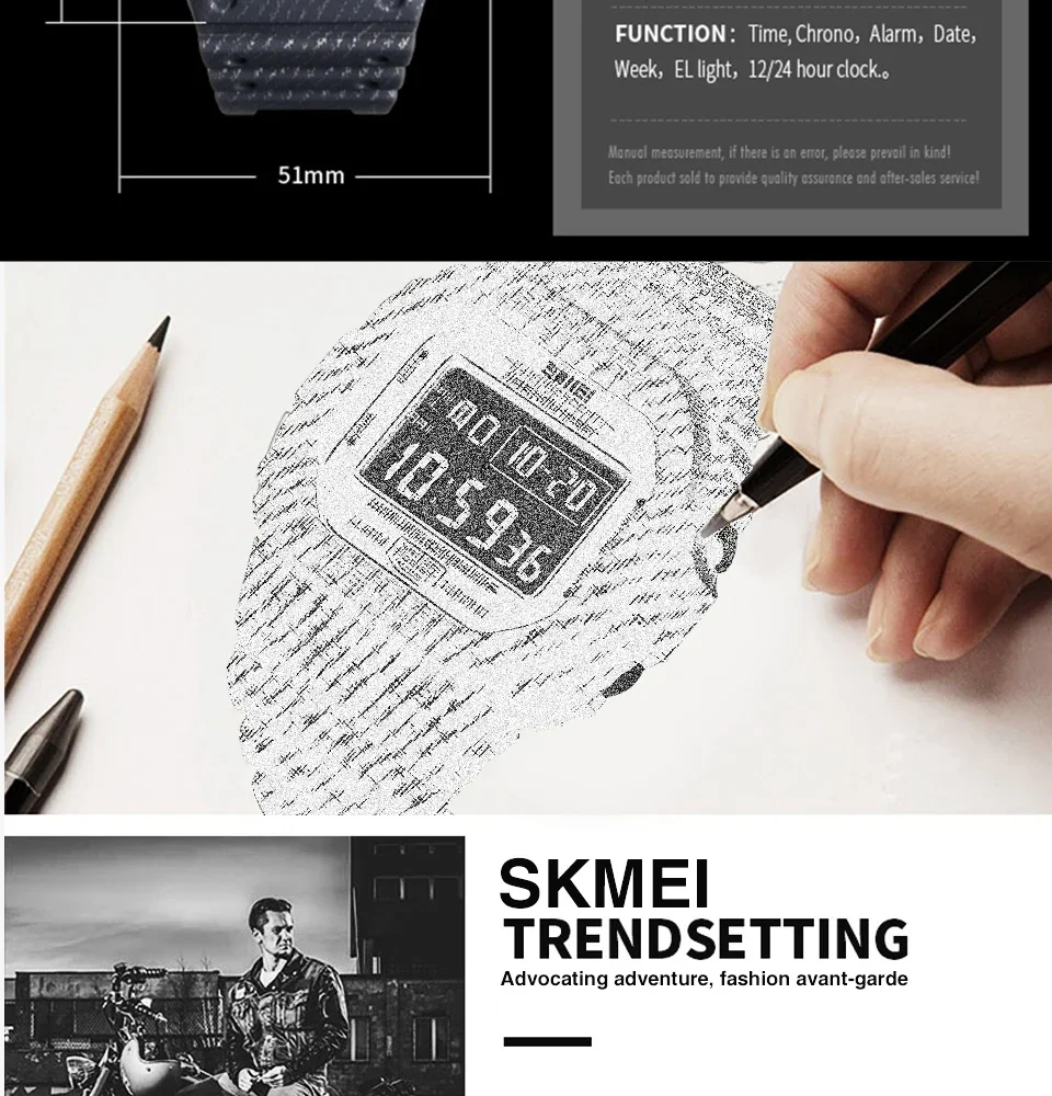 SKMEI 1471 Square Waterproof Electronic SportS Mens Wristwatch Military LED Digital Watch for Men Alarm Clock 1628 Reloj Hombre