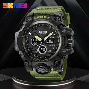 SKMEI 2197 Military Digital Sports Watch with LED Display (Waterproof Shockproof)