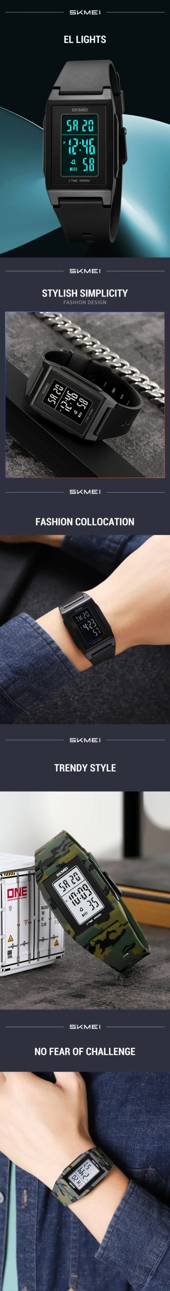 SKMEI 2321 Luxury Sports Waterproof Electronic Mens Wristwatches Digital Watch for Men Military Chrono Alarm 1960 Reloj Hombre SKMEI 2321 Luxury Sports Waterproof Electronic Mens Wristwatches Digital Watch for Men Military Chrono Alarm 1960 Reloj Hombre