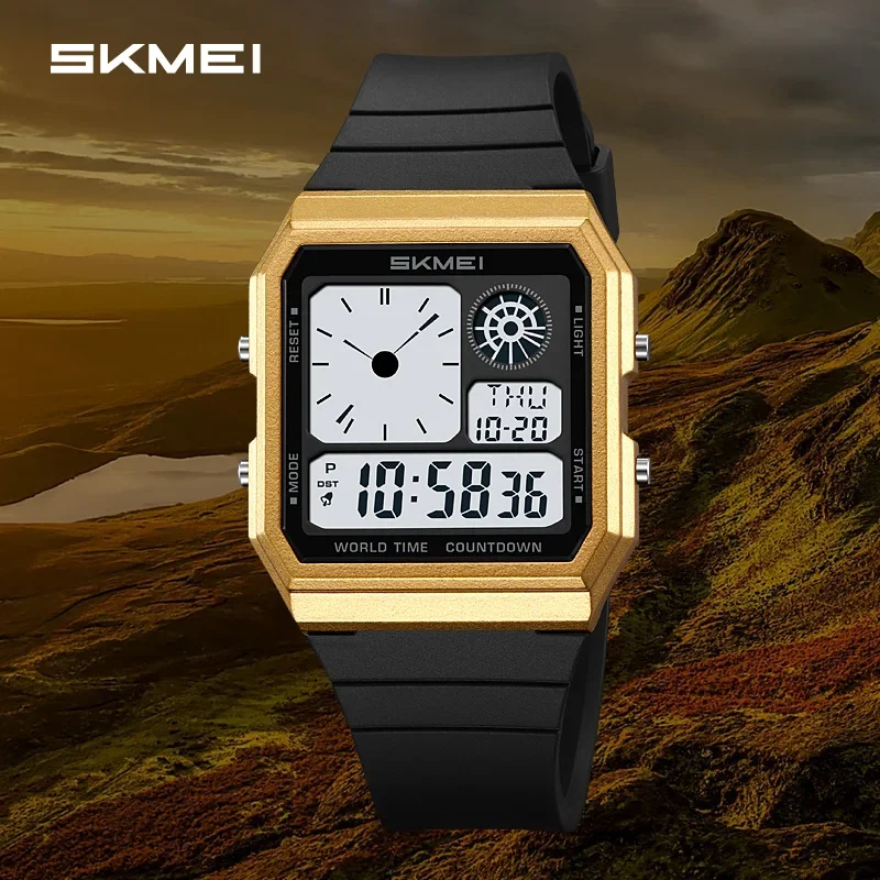 SKMEI 2347 Military Digital Sports Watch with LED Display and Chronograph (Waterproof) SKMEI 2347 Military Digital Sports Watch with LED Display and Chronograph (Waterproof) - Image 3