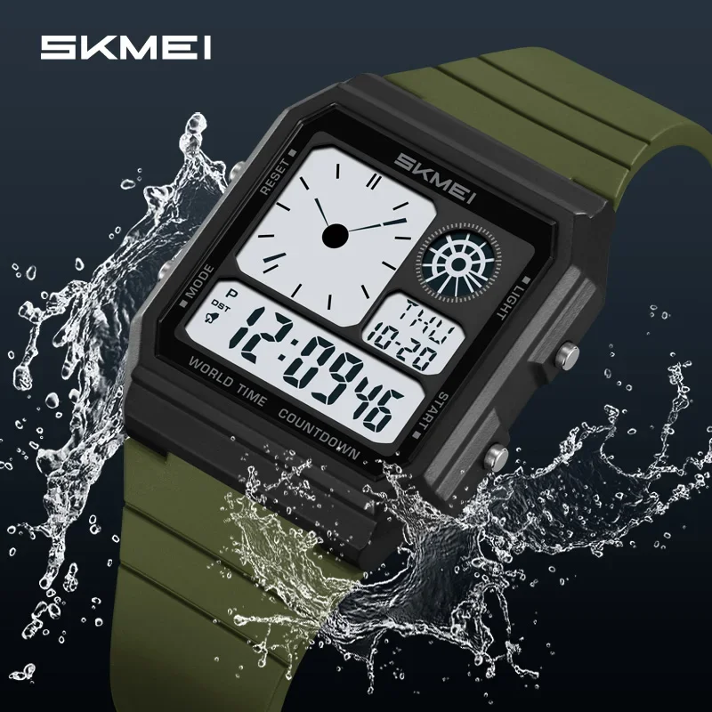 SKMEI 2347 Military Digital Sports Watch with LED Display and Chronograph (Waterproof) SKMEI 2347 Military Digital Sports Watch with LED Display and Chronograph (Waterproof) - Image 4