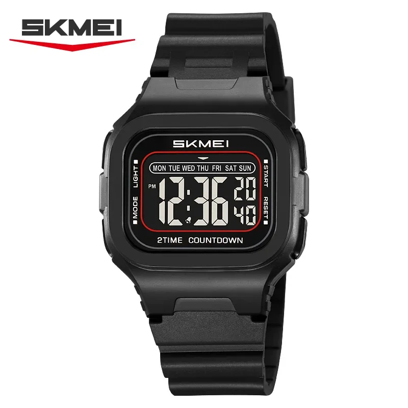Skmei 2343 Military Digital Sports Watch with LED Display and Alarm (Waterproof) Skmei 2343 Military Digital Sports Watch with LED Display and Alarm (Waterproof) - Image 2