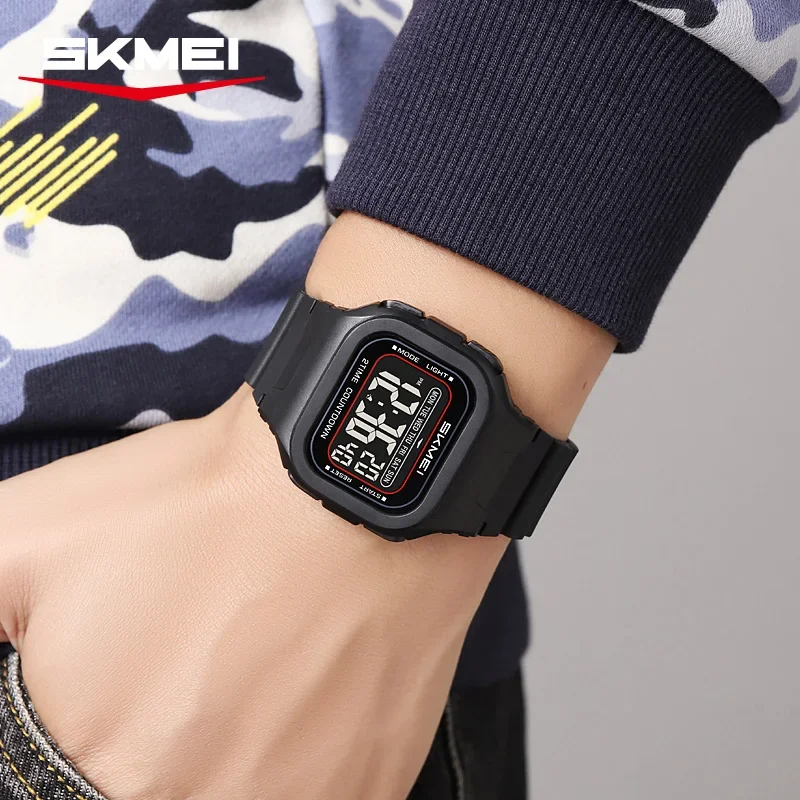 Skmei 2343 Military Digital Sports Watch with LED Display and Alarm (Waterproof) Skmei 2343 Military Digital Sports Watch with LED Display and Alarm (Waterproof) - Image 5
