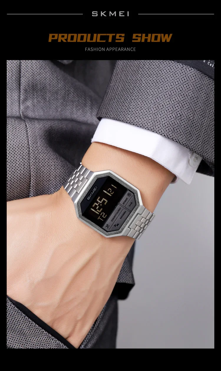 SKMEI 2350 Luxury LED Display Wristwatches Mens Sports Electronic Waterproof Digital Watch for Men Countdown Clock Reloj Hombre SKMEI 2350 Luxury LED Display Wristwatches Mens Sports Electronic Waterproof Digital Watch for Men Countdown Clock Reloj Hombre