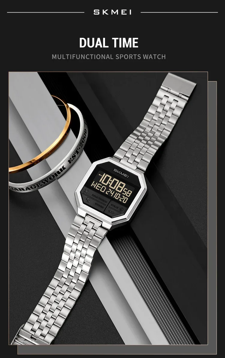 SKMEI 2350 Luxury LED Display Wristwatches Mens Sports Electronic Waterproof Digital Watch for Men Countdown Clock Reloj Hombre SKMEI 2350 Luxury LED Display Wristwatches Mens Sports Electronic Waterproof Digital Watch for Men Countdown Clock Reloj Hombre