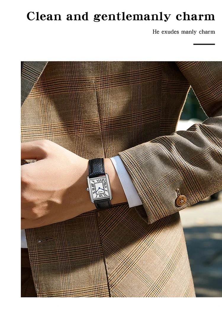 SANDA 9031 Luxury Couple Watch Wear Resistant Leather Strap Square Dial Waterproof Sport Casual Women Men Quartz Watches Relogi SANDA 9031 Luxury Couple Watch Wear Resistant Leather Strap Square Dial Waterproof Sport Casual Women Men Quartz Watches Relogi
