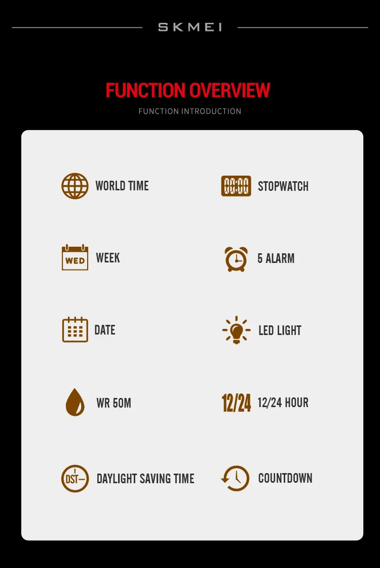 SKMEI 2438 LED Casual Dual Digital Display Quartz Waterproof Mens Wristwatches Calendar Timing Alarm Watch for Men Clock SKMEI 2438 LED Casual Dual Digital Display Quartz Waterproof Mens Wristwatches Calendar Timing Alarm Watch for Men Clock