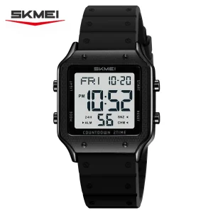Skmei 2526 Multifunctional Digital Sports Watch with Dual Time and Chronograph for Men and Women (30M Waterproof)
