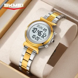 Skmei 2408 Elegant Digital Sports Watch for Women with LED Display (30M Waterproof)